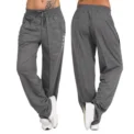 Women Sweatpants Middle waisted Sports Pants Fashion Casual Baggy Trousers Female Joggers Streetwear Loose Straight Leg Pants - Image 3