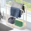 1PCS Detachable Kitchen Dishcloth Holder Rag Hanger Sink Sponge Holder Storage Rack Shelf For Bathroom Scrubber Brush Organizer - Image 3