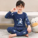 2 4 6 8 10 12 14 Yrs Boys Pajamas Baby Winter Bed Set Sleepwear Children's Clothing Girls Cartoon Pijamas Loungewear Kids Pijama -