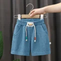 New Summer Boys Shorts Candy Color Beach Shorts for Kids Casual Elastic Waist Children Short Pants Sport Clothing Outwear - Image 5