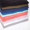 100% Cotton Men T-shirt V-neck Fashion Design Slim Fit Soild T-shirts Male Tops Tees Short Sleeve T Shirt For Men - Image 6
