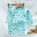 Sets for Children Loungewear Long Sleeve Pajamas for Children Cute Deisgn Lightweight and Comfortable Fabric Sleepwear Outfit