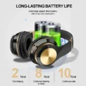 T5 Bluetooth Headphones Over Ear Head Wireless Earphones With Mic Music Headset Gamer Foldable Auriculare Fone For Huawei iPhone - Image 4