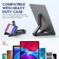 Portable Foldable iPad Stand Compatible 4"-11"Tablet Phone Desktop Plastic Holder For Xiaomi Samsung Huawei Phone Tablet Stand - Image 6