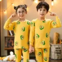 Cat Pajamas for Girls 2 to 14 Years Kids Loungewear Sets Baby Night Shirts Autumn Cotton Full Sleeve Pijamas Children Sleepwear - Image 2
