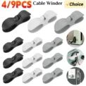 Power Cord Organizer Self-adhesive Rubber Electrical Appliances Wire Clamps Durable Charging Cable Holder for Home