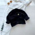 Striped Cute Baby Long Sleeved T-shirt Children Clothes Tops Boy's Sweatshirt Kids O-neck Pullover Blouse 1 2 3 4 5 6years - - Image 4