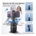 Smart Auto Face Tracking Desktop AI Gimbal for Smartphone & Action Camera 360 Rotation Follow Focus Vlog Kit, Option with Tripod - Image 2