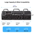 Car Trunk Organizer for SUV Backseat Hanging Organizer for SUV Truck MPV Upgrade Back Seat Storage Bags with 4 Pockets 39*14inch - Image 2