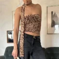 Summer New Leopard Print, Hot Girl Pure Desire, A Tube Top Slimming, Thin Vest - Image 4