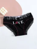 5pcs women cotton Panties Fashion Letter Printed Belt Ladies underwear Breathable Intimates Lingeries - Image 6