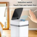 Kitchen Trash Bin 13L Bathroom Touch Trash Can In The Toilet Smart Garbage Bucket Waste Bins Dustbin Smart Trash Can Kitchen