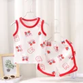 New Kids Sleeveless Set Summer Cotton Girls' Shorts Pajamas Korean Style Boys' Tank Top Outfit Children Clothing Set - Image 5