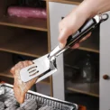 Double Purpose Steak Clip, Stainless Steel Pancake Barbecue Knife Clip, Fried Fish Knife Clip, Kitchen Tool - Image 4