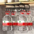 Kitchen Hanging Organizer Rack with Hooks Under Cupboard Paper Towel Rags Hanger Cutting Board Pot Cover Holder Storage Shelf - Image 5