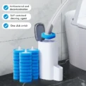 Disposable Toilet Brush Cleaner With Long Handle Bathroom Cleaning Brush With Replaceable Brush Head Toilet Bathroom Accessories