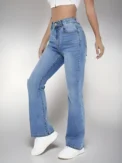 New women's hot jeans slimming  style casual versatile high waist washed Denim trousers for women - Image 5