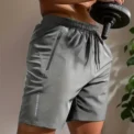 UETEEY Summer Shorts Men Gym Sport Running Squat Fitness Workout Man Short Pants Breathable Quick-drying Drawstring Mens Shorts - Image 4
