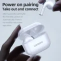 Original Lenovo LP40 Bluetooth 5.0 TWS Wireless Earphones Human Ear Design Headset Simple Operation Easy to Grasp Headphones - Image 4