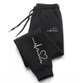 Hot Sales Womens Sweatpants Daily Casual Pants High Quality Fitness Tracksuit Trousers Heart Print Street Sport Jogging Pants - - Image 5