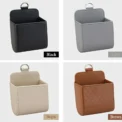 Car Phone Holder Mount Air Vent Hanging Storage Box Car Mobile Phone Bag PU Leather Glasses Organizer Support in Car Accessories - Image 4