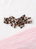 0-3 Year Old Newborn Baby Girls Summer Short Sleeved Lapel Black Leopard Print Cute Fashion Pleated Dress - - Image 5