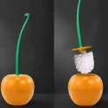 1pc Red Toilet Brush Creative Lovely Cherry Shape Lavatory Toilet Brush Holder Set Toilet Holder Bathroom Accessories - Image 2
