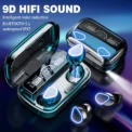 M10 TWS Bluetooth 5.3 Headphones 3500mAh Charging Box Wireless Earphones With Mic 9D Stereo Sports Waterproof Earbuds Headset