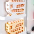 Household Automatic Rolling Egg Storage Box Kitchen Refrigerator Side Door Egg Preservation Rack 30 Egg Boxes 3layer Egg Storage - Image 5