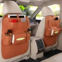 Felt Car Back Seat Organizer with 7 Pockets, Car Back Seat Kick Protector, Multi-Function Car Storage Bag, Home Felt Storage Bag