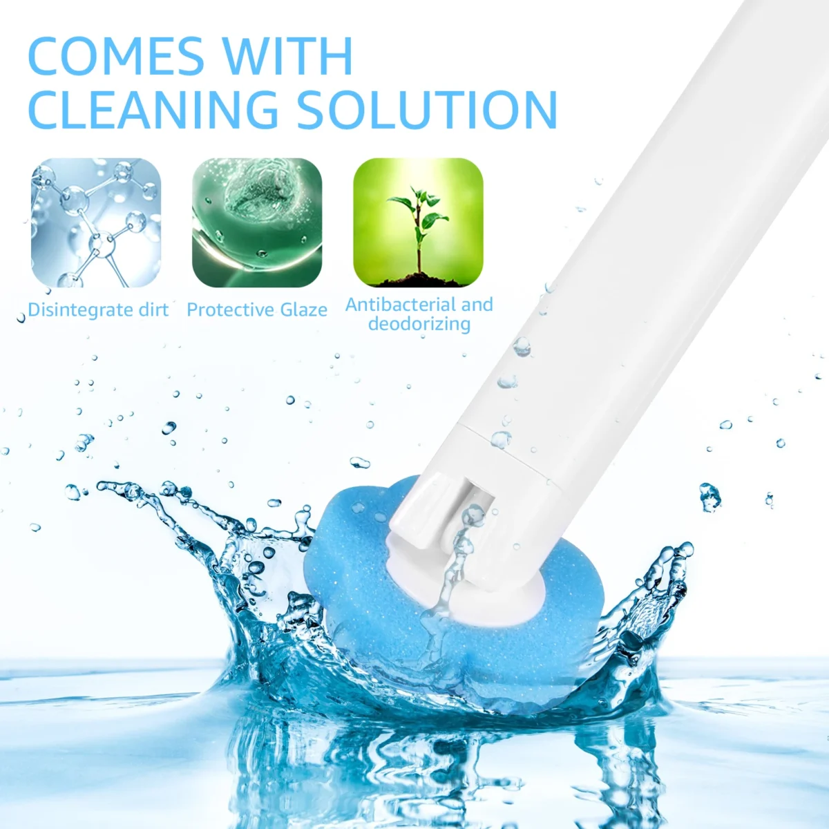 18/24Pcs New Disposable Toilet Brush Clean Tool Bathroom Cleaning Sponge Brush With Replacement Head Cleaning Kit Wc Accessories - Image 2