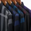 New Men's Casual and Fashionable Long Sleeved Shirt with Printed Anti Wrinkle Business Shirt - Image 6
