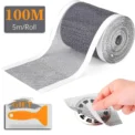 5~100m Cutable Shower Drain Hair Catcher Self-Adhesive Floor Drain Stickers Disposable Mesh Sink Strainer Filter Fo