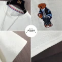 Bear T-shirt Men Women Solid Color O Neck Short-sleeved Tops Summer  Loose Half-sleeve T Shirt Unisex M-4XL - - Image 5