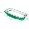 1pc Green Stylish Hanging Garbage Bag Rack with Cover Portable Kitchen Cabinet Rubbish Bag Plastic Rack Support Holder - Image 4