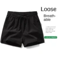 summer hot selling sports shorts, running pants, three piece pants, men's and women's zippered pockets, couple's short - Image 5