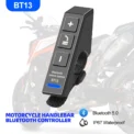 Waterproof Wireless Remote Control Button for Motorcycle Bike Handlebar Steering Wheel Media Controller Bluetooth-compatible