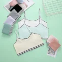 Girls Training Bras Panties Solid Kids Cotton Underwear Sets Teens Students Bra Vest and Panties Wireless Girls Cotton Bra 8-16Y - AliExpress 1501 - Image 5
