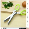 Multi Functional Stainless Steel 3 5 Layer Kitchen Scissors for Pepper Scallion Laver Cutting Chopping Cooking Tool - Image 4