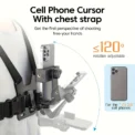 Chest Phone Holder Adjustable Phone Clip Stand With Chest Strap Fixation Bracket For Cycling Sports Climbing Camera Mobile Phone - Image 3