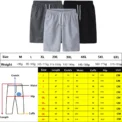 Mens Sports Pocket Solid Drawstring Board Trunk Beach Short Pants Shorts Summer Thin Trousers Zippered Pocket Loose Sweatpants - Image 2