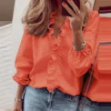 L-5XL Plus Size Women Blouse For Women Autumn Winter Large Pullover Oversized Long Sleeve Basic Shirts Tees Female Clothing - Image 3