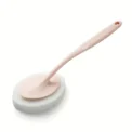 Bathroom Long Handle Sponge Brush,Wall Cleaning Brush,Bathtub Sponge Brush,Suitable For Cleaning Bathroom Toilet Sink - Image 3