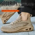 New Fashion Men Safety Shoes Puncture-Proof Work Shoes Indestructible Footwear Mesh Breathable work hiking boots sneakers - Image 4