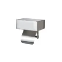 Exclusive Stainless Steel Bathroom Tissue Box Holder Wall Mounted Paper Roll Stand Toilet Paper Box Storage Rack - Image 4