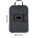 Felt Car Back Seat Organizer with 7 Pockets, Car Back Seat Kick Protector, Multi-Function Car Storage Bag, Home Felt Storage Bag - Image 6