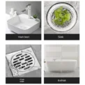 Disposable Anti-blocking Filter Floor Drain Sticker Mesh Hair Catcher Stopper Shower Drain Cover Kitchen Bathroom Sink Blocker - Image 4