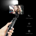 Xiaomi Mijia Selfie Stick 1045mm Wireless Bluetooth LED Fill Light Extended Tripod With Remote Shutter For Android IOS Cellphone - - Image 2