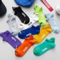 Bright Color Ankle No Show Socks Men Breathable Street Fashion Sport Deodorant Invisible Travel Running Socks - - Image 2