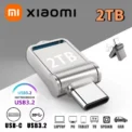 Xiaomi 1TB 2TB Metal Flash Drive Usb 3.2 Super High Speed Transfer U Disk Drive Waterproof Type C Disk For Cellphone PC